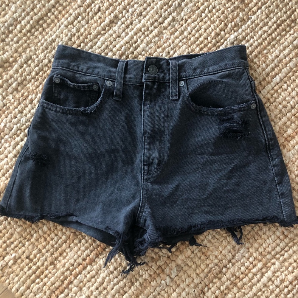 Madewell Black Momjean Shorts - Sz. 25